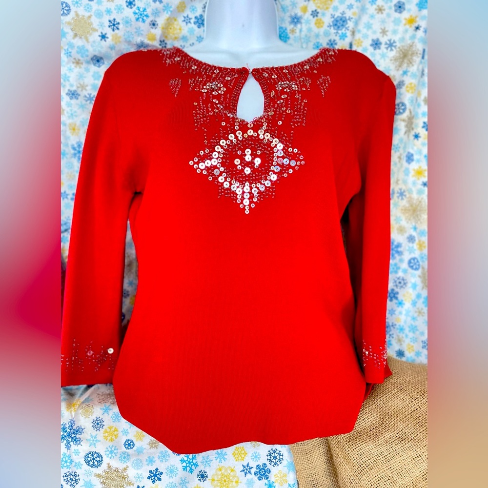 Super bling beautiful detailed sweater